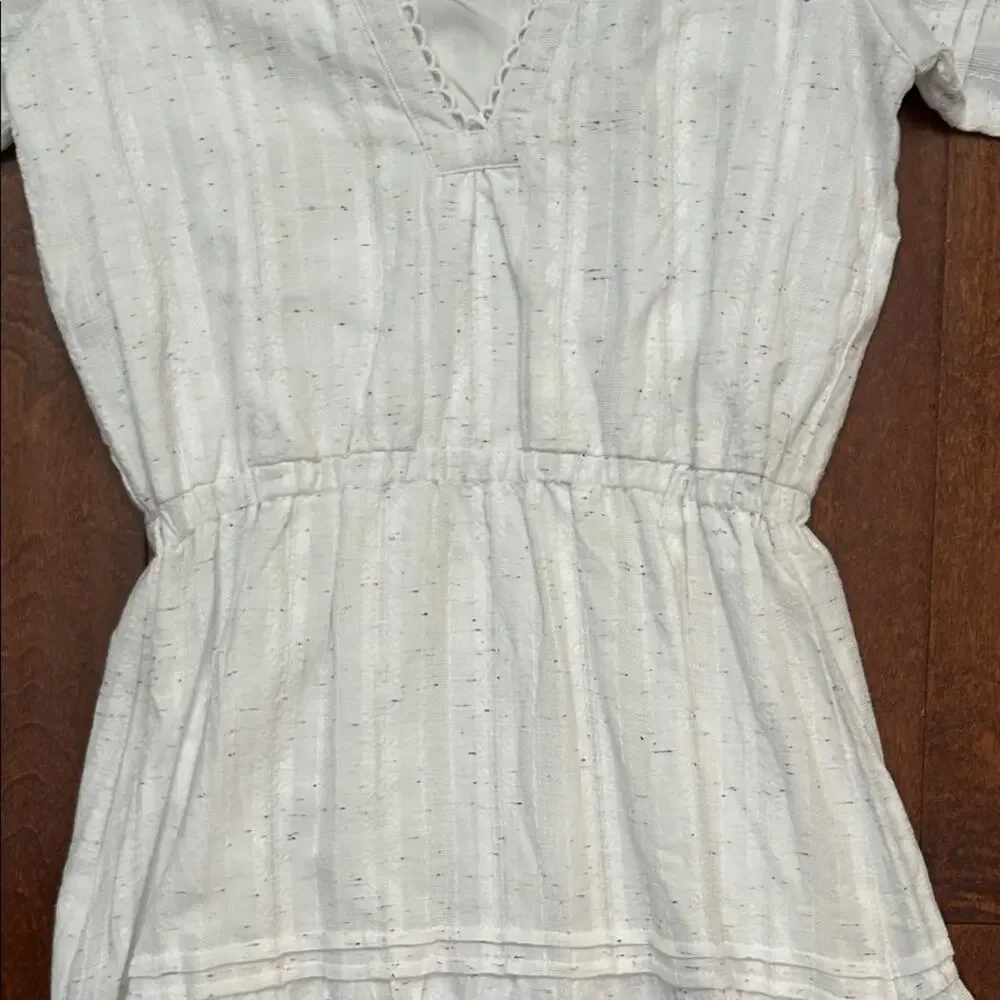 Betsey Johnson Spectator Tiered Midi Dress, White & Colored Speckles SizeXS, NWT - Picture 10 of 16